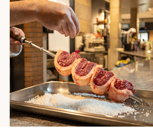 Picanha mit grobem Salz